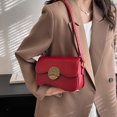 thumbnail image 4 of Bolso Hobo para axila para mujer, bolso con asa superior con hebilla, bolso bandolera, bolso elegante para chica, 4 of 8