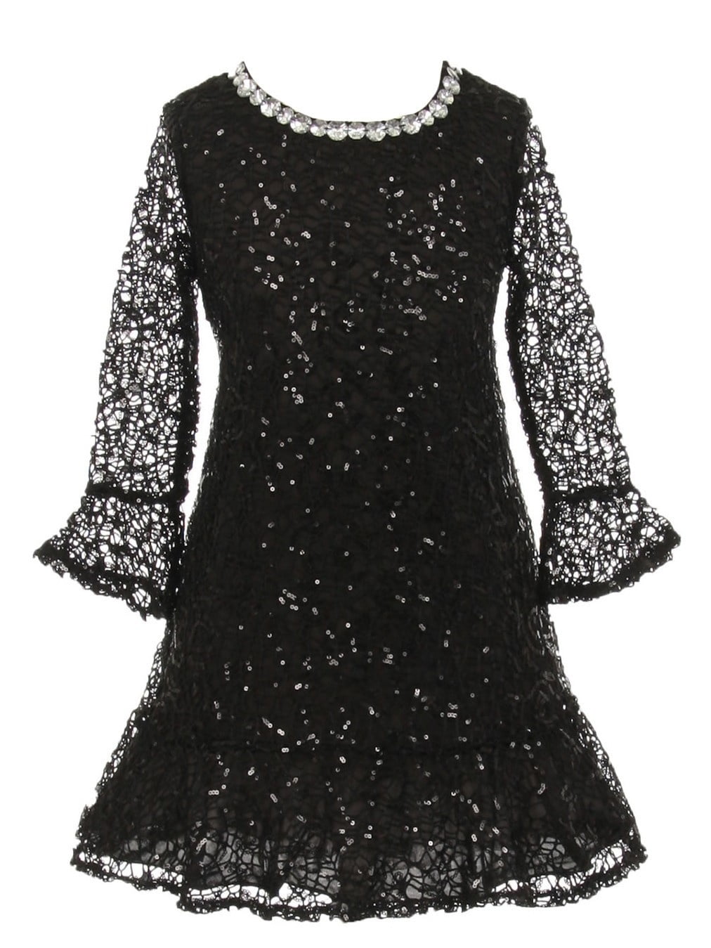 walmart girls black dress