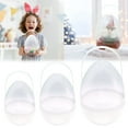 thumbnail image 2 of Transparent Easter Eggs - DIY Blank Easter Egg, Clear Easter Eggs Empty Plastic Surprise Eggs Fillable for Easter Basket Stuffers Party Decoration, 2 of 7