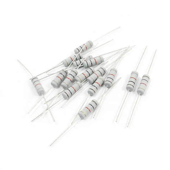 3Watt 1000 Ohm Axial Type PCB Through Hole Mounting Color Ring Carbon Film Resistors 15Pcs
