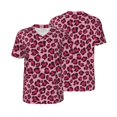thumbnail image 6 of Rocae Rose Leopard Print for Breathable Men's Baseball T-Shirt Fashionable Casual Baseball Jersey, Moisture-wicking Sportswear Large, 6 of 9