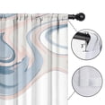 thumbnail image 4 of 52x84in Curtains 2 Panels for Kids Bedroom, Window Drapes for Kids Boys Girls Bedroom Curtains Designed To Spark Joy and Creativity, Liquid & Marble Print, 4 of 5