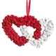 thumbnail image 2 of Corona de San Valentín, decoraciones de San Valentín, forma de doble corazón, decoración de pared, regalos de San Valentín para colgar en el, 2 of 10