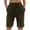 Army Green, variant on Inleife Womens Short Pants Fashion Women Elastic Forces Waist Casual Pockets Button Five Cents Pants