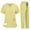 Yellow_05b#584, variant on Homozy Scrub Sets for Woman Solid Color V-Neck Nurse Top and Drawstring Waist Pants Soft Stretch Medical Nursing Uniforms Set Green XXL