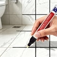 thumbnail image 5 of Grout Pen Dark Gray Tile Paint Marker: Waterproof Grout Paint, Tile Grout Colorant and Sealer Pen - Grey, Narrow 5mm Tip (7mL), 5 of 7
