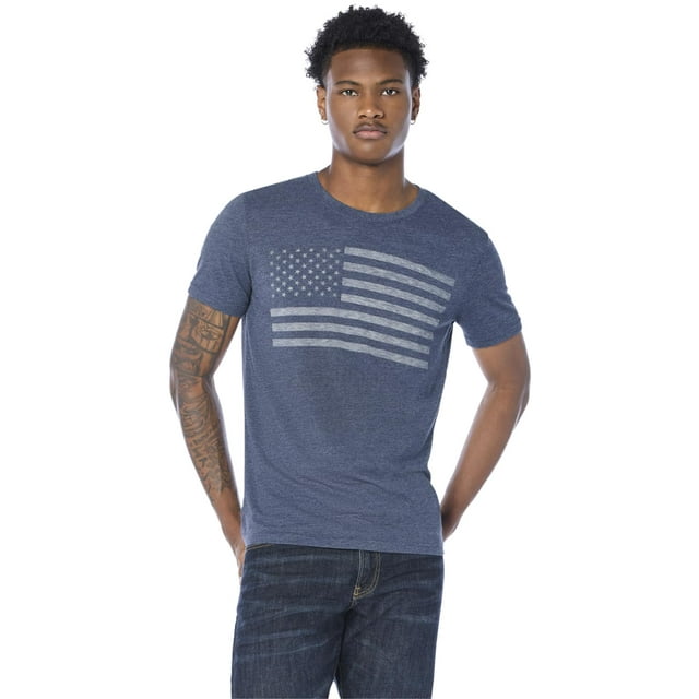 Camiseta Lucky Brand USA Flag para hombre American Navy - S