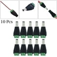 thumbnail image 1 of 10PCS CCTV 12V DC Male/Female Power Connector Adapter Plug Cable 5.5*2.1mm Male, 1 of 9
