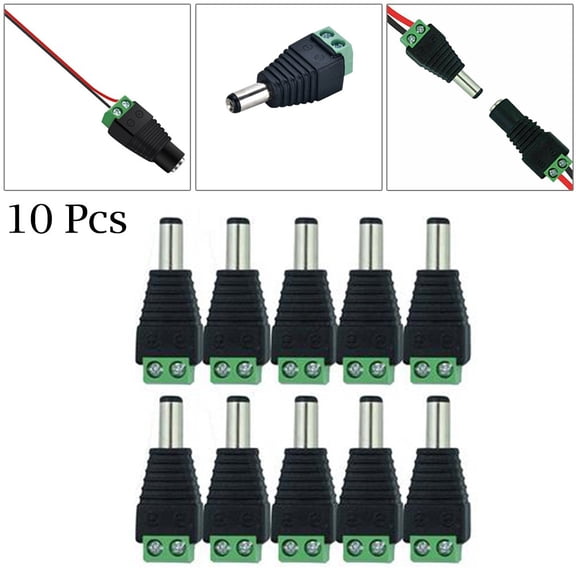 CCTV 12V DC Male/Female Power Connector Adapter Cable 5.5*2.1mm
