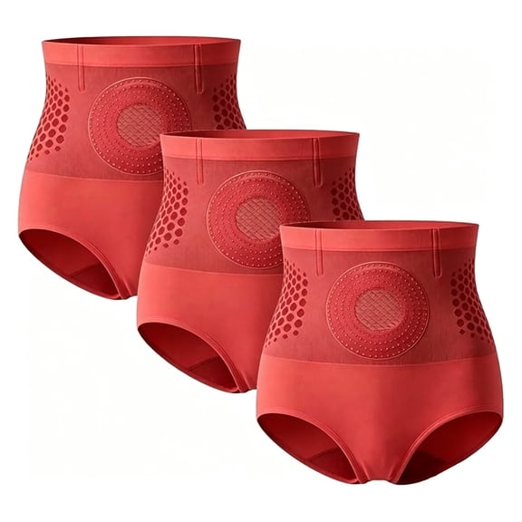 3 Pack Fat Burning Sculpting Shorts 4-In-1 Micro-Particle Thermogenic Underwear High-Waisted Thermogenic Yoga Pants for Women