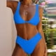 thumbnail image 5 of Augper Swimsuits for Women 2 Piece Hawaiian Tropical Print Swim Cami Bra and Ruffles Bathing Sets Beachwear, 5 of 9
