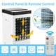 thumbnail image 4 of Enfriador de aire evaporativo Enfriador de pantano con oscilación de 100° con 2 cajas de hielo/tanque de agua de 2,11 galones 3 velocidades de viento Funcionamiento silencioso Ventilador de refrigera, 4 of 8