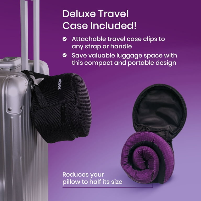 Cabeau Evolution Cool Travel Pillow, Black, Dual-Density Memory