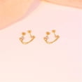 thumbnail image 3 of Gold Stud Earrings for Women Dainty Cartilage Earrings Double Piercing Earrings Chain Drop Dangle Earrings Cubic Zirconia Sparkly Earrings Trendy Small Long Chian Jewelry Gift, 3 of 6