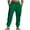 Green, variant on HomeGardon Cargo Pants for Men Men Casual Fashion Breathable Exercise Draw Rope Waist Multiple Pockets Zipper Cargo Pants Bind The Feet Pants,S-XXXL