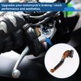 thumbnail image 3 of Palanca de freno y embrague corta larga para Kawasaki Z1000SX 2017-2020, palanca de manillar de motocicleta ajustable, aleación de aluminio, cabeza naranja, mango negro, 3 of 6