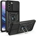 thumbnail image 3 of Luxury Shockproof Lens Protector Armor Phone Case Metal Stand Cover For Samsung Galaxy S21 S21 FE S21 Plus S21 UItra S22 S22 Plus S22 Ultra S23 S23 Plus S23 Ultra, 3 of 5