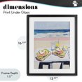 thumbnail image 4 of Stupell Industries Tropical Avocado Toast at Beach Black Framed Print Under Glass, 13 x 16, by The Prints Vibe, 4 of 8