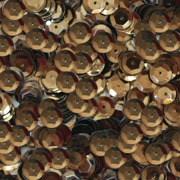 Chocolate Brown Cup Sequins 8mm Shiny Metallic Made in USA