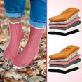 thumbnail image 2 of 6 Pairs Women's Lace Ruffle Frilly Boot Socks - Vintage Cute Trim Ankle Cotton Knit Socks, 2 of 6