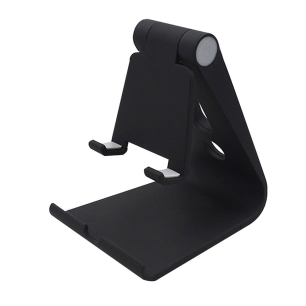 Soporte giratorio universal para teléfono móvil Soporte plegable Soporte de escritorio para teléfonos inteligentes Soporte para tabletas, Negro Yuarrent PJ6283-03