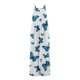 thumbnail image 2 of Gibobby Monos de Moda Monos de mujer Verano Casual Suelto Sin mangas Patchwork Doble bolsillos Mono Estampado floral Boho Pierna ancha Babero en general(Blanco， S), 2 of 4