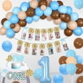 thumbnail image 4 of Milk and Cookies 1st Birthday Party Decorations for Boy Balloon Garland Arch, High Chair Banner, Cookie One Cake Topper, 1st Birthday Photo Banner, Light Blue First Birthday Party Supplies, 4 of 7