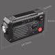 thumbnail image 5 of Altavoz al aire libre accionado solar portátil de Bluetooth de la naranja de la banda NOAA WB de la radio de la emergencia ER, 5 of 5