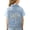 Blue-4, variant on Girls Ruffled Denim Vest with Embellished Butterfly Patch - Blue Distressed Denim for Kids Ages 2-8,Size 18 Months