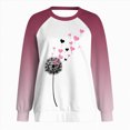 thumbnail image 6 of HCNTES Womens Valentines Long Sleeve Crew Neck Shirts Love Heart Casual Funny Spring Tee Tops for Ladies(White,M), 6 of 9