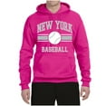 thumbnail image 2 of Wild Bobby City of New York NY Baseball Fantasy Fan Sports Unisex Hoodie Sweatshirt, Fuschia, Medium, 2 of 6