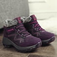 thumbnail image 3 of Lopsie Women Mid Hiking Boots Outdoor Waterproof Non Slip Backpacking Trekking Shoes, 3 of 7