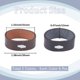 thumbnail image 2 of 12 piezas de 2 colores de piel de vaca para sujetar el cinturón, soporte para el extremo del cinturón, retenedor, correas de cinturón, accesorios de repuesto, 2 of 9