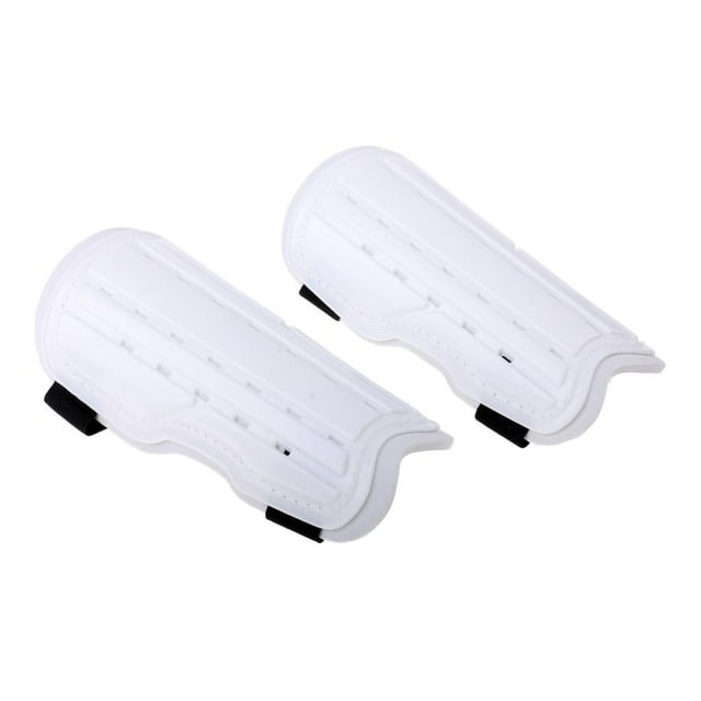1 Par de Espinilleras DYNWAVEMX Espinilleras de fútbol Unisex Adultos Blanco