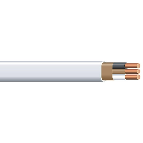 Southwire Romex Brand Simpull Solid Indoor 14/2 W/G NMB Cable 15ft Coil - SW# 28827426