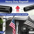 thumbnail image 3 of AEASKIEY Black Flagpole Tangle Free for Outside, Heavy Duty without Bracket for Outdoor, Car, 7ft, 3 of 6