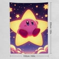 thumbnail image 2 of Star Kirby Tapestry Luxury Wall Hanging Tapestries Decor Gift For Bedroom Living Room Dormitory Aisle Mural Blanket, 2 of 8