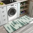 thumbnail image 3 of Light Green Christmas Tree and Snow Pattern Kitchen Rug Mat,Kitchen Runner Rugs Non Skid Washable,Decorative Kitchen Floor Mats for Kitchen,Sink,Laundry,17"x47.2", 3 of 7