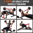 thumbnail image 1 of Eastvita Home Gym Chest Press Machine - 450LBS Max Weight Bench Press Machine with Independent Converging Arms Adjustable Flat Incline Bench for Chest Ab Workouts Upper Chest Equ, 1 of 6