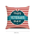 thumbnail image 4 of Herrnalise 4th of July Pillow Covers 18x18, American Flag Patriotic Decorations Throw Pillow Covers Linen Farmhouse Independence Day Cushion Case for Couch Sofa Summer Home Outdoor Decor, 4 of 5