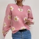 thumbnail image 3 of Gibobby Suéter casual mujer, uéter de cuello alto para mujer, de manga larga, acogedor, cálido, casual, ligero, suave(Rojo,G), 3 of 5