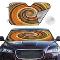 thumbnail image 2 of Balery Colorful Swirl Print Car Windshield Sun Shade,Windshield Sunshade for Car Pickup Truck SUV Accessories-Small, 2 of 7
