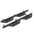 thumbnail image 1 of N-Fab Nerf Bar 219418012 RS Series; With Drop Down Steps; 2 Inch Round Bent; Black Textured Powder Coated; Steel; Without End Caps; Rocker Panel Mount, 1 of 3