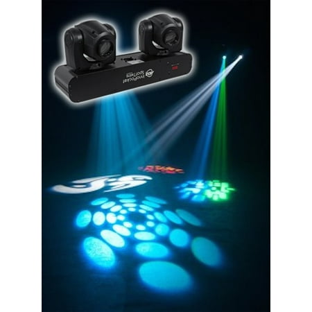 American DJ ADJ Inno Pocket Spot Twins Moving Head Lights+Controller+Power Strip