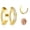 10mm-Gold, variant on Hoop Belly Button Ring 14G – ASTM F136 Titanium Flat Navel Piercing, Simple Clicker Curved Reverse Barbell Body Jewelry for Women, 2PCS, 10mm 12mm, 5 Colors