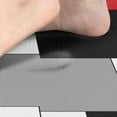 thumbnail image 3 of Red Anti-Fatigue Kitchen Rug Set of 2 Black Grey White Abstract Geometric Cushioned Kitchen Floor Standing Mat Waterproof Non-Slip Kitchen Mats and Rugs PVC Ergonomic Comfort Foam Rug, 3 of 6
