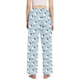 thumbnail image 3 of FORMRS Women's Pajama Pants with Pockets Soft Comfy Loungewear Sleep Bottom, Sizes S-2XL, Blue Sheep Pattern, 3 of 8