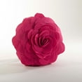 thumbnail image 3 of Saro Lifestyle Elegant Textured Colorful Decorative Flower Throw Pillow Fuchsia 13"x13", 3 of 5