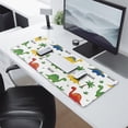 thumbnail image 2 of Long Mouse Pads for Desk,White Dinosaurs Palms Names Pattern Desk Mats on Top Of Desks, Desk Mouse Pad Extra Large with 3mm Non-Slip Base and Stitched Edge for Gaming,Office,Work,Home 31.5"x11.8", 2 of 6