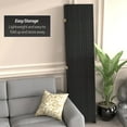 thumbnail image 5 of Red Lantern 7 ft. Tall Woven Fiber Folding Screen - Black - 4 Panel, 5 of 6